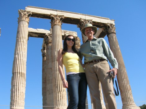 Dad and I in Athens Dad and I in Athens