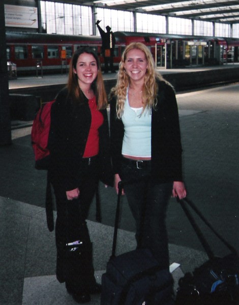 Jenn and I at train station