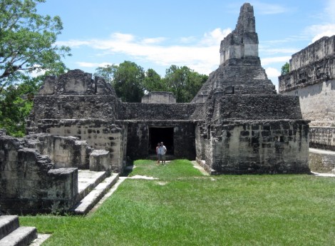 Tikal temple entrance, Guatemala