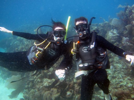 Scuba diving in Utila, Honduras
