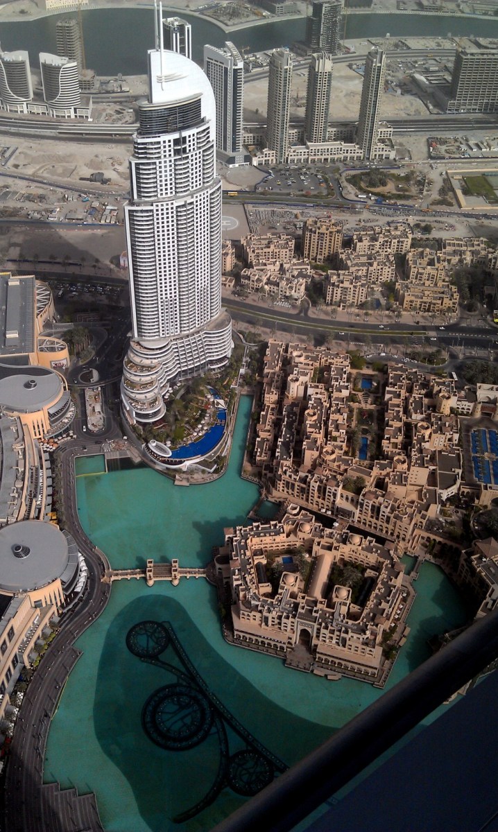 The Dubai Fountain from Burj Khalifa