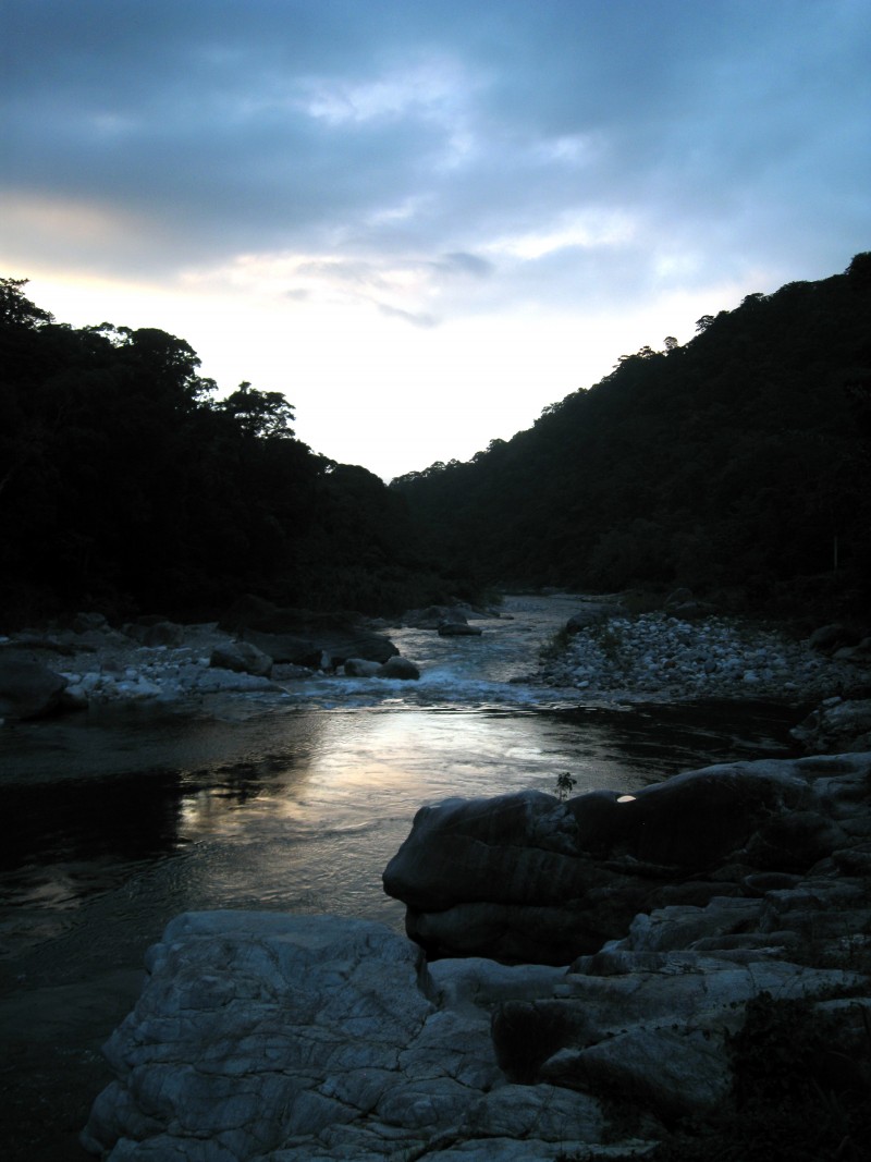 The river in the evening.