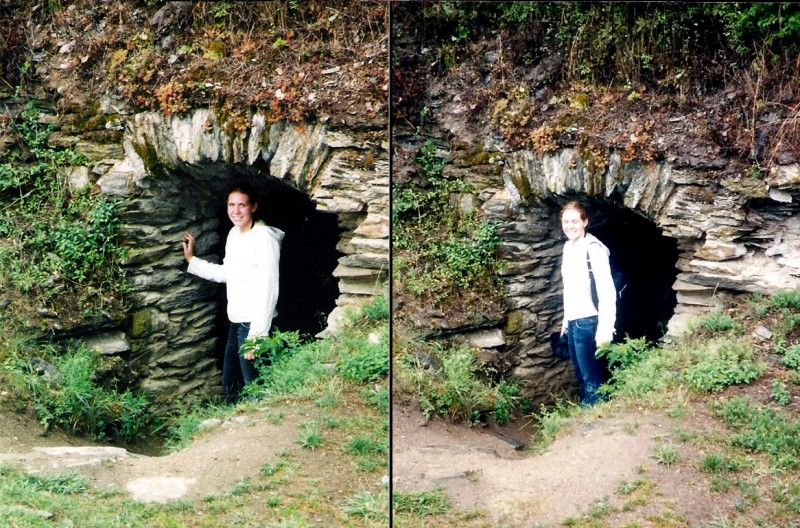Arch doorway at Burg Rheinfels in St. Goar, Germany
