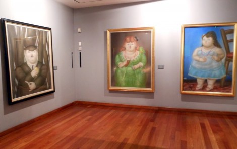 Art gallery at the Museo Botero in Bogota, Colombia.