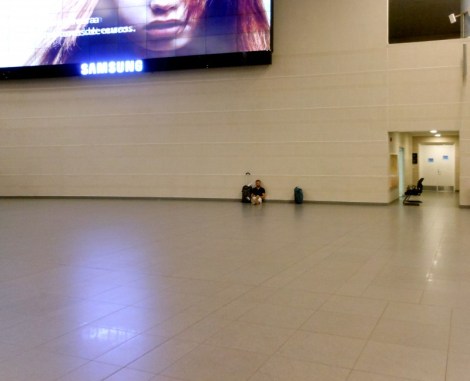 Andy in the Bogotá airport.