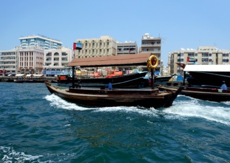 Boats on the Dubai Creek.