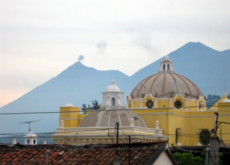 Volcano in Antigua, Guatemala.
